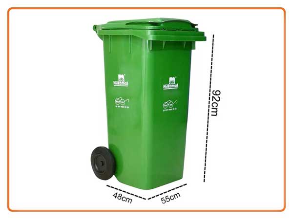 Nilkamal Plastic Wheeled Dustbin